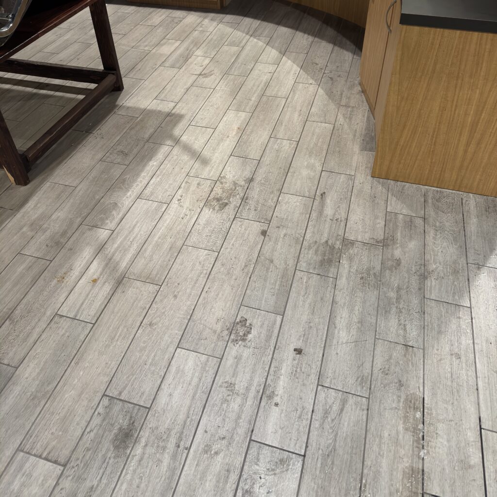 before tile and grout cleaning